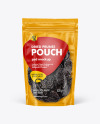 Clear Plastic Pouch w/ Dried Prunes Mockup