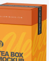 Square Tea Box Mockup