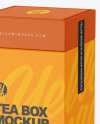 Square Tea Box Mockup