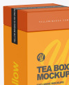 Square Tea Box Mockup