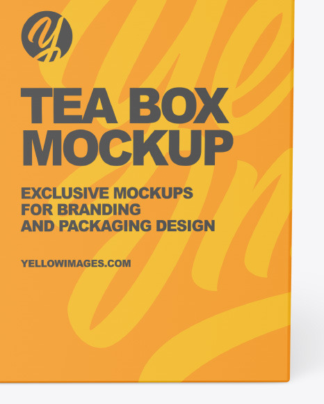 Square Tea Box Mockup