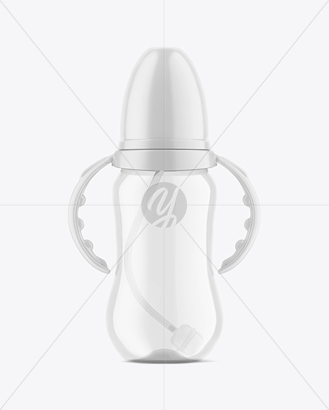 Clear Baby Bottle Mockup