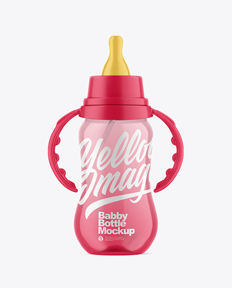 Clear Baby Bottle Mockup