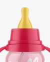 Clear Baby Bottle Mockup