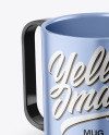 Two Matte Metallic Mugs Mockup