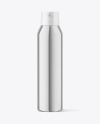 Glossy Metallic Spray Bottle Mockup