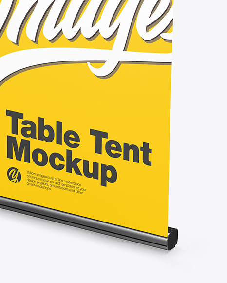 Plastic Table Tent Mockup