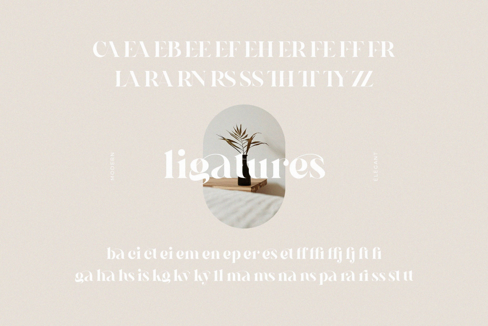 Galins – Ligature Typeface