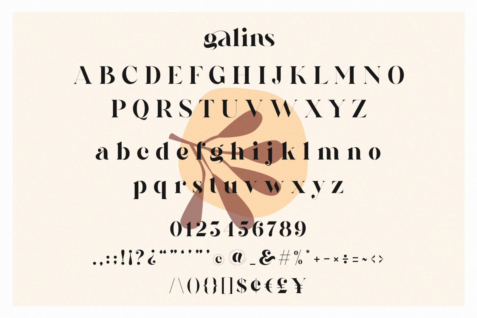 Galins – Ligature Typeface