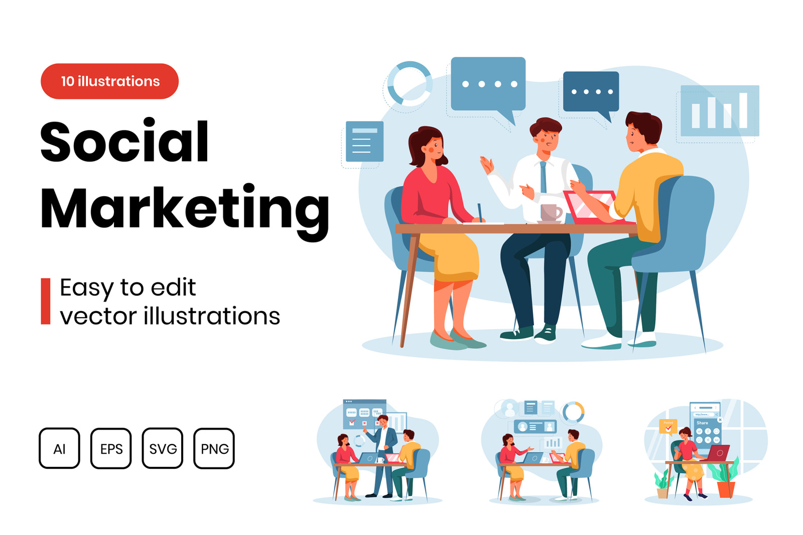 M299_ Social Marketing Illustrations