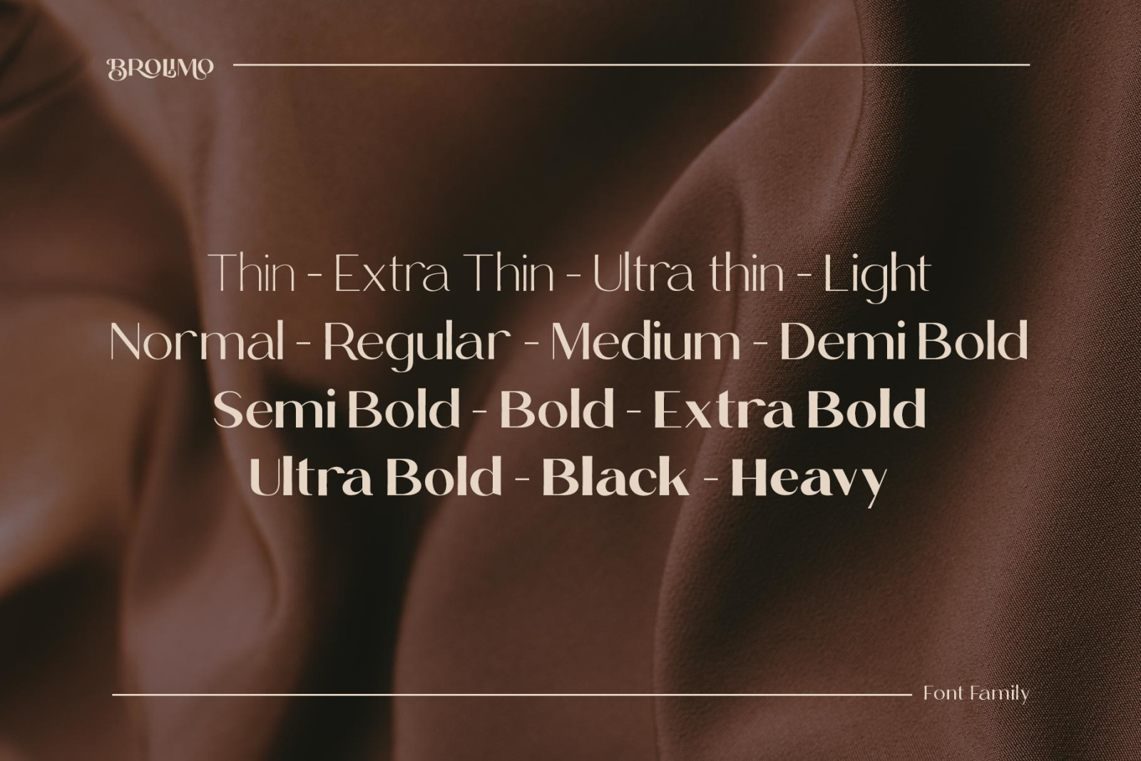 Brolimo Typeface Brolimo Typeface