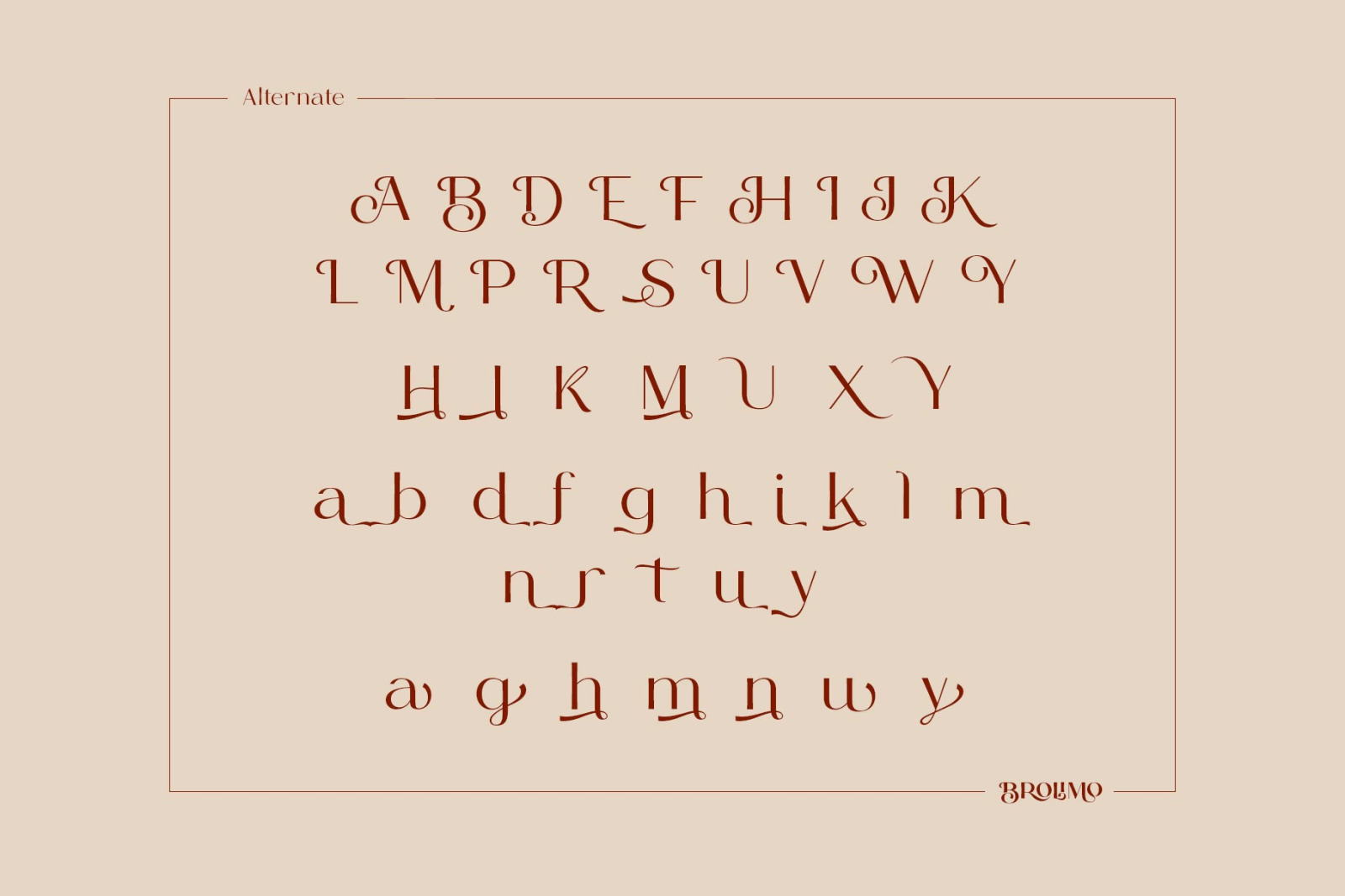 Brolimo Typeface