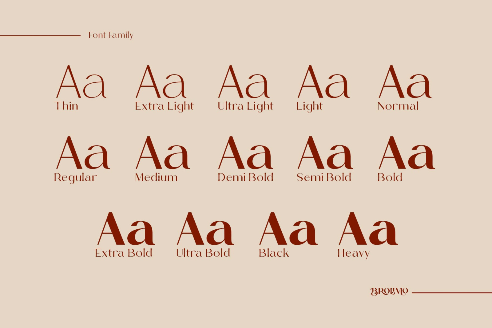 Brolimo Typeface Brolimo Typeface
