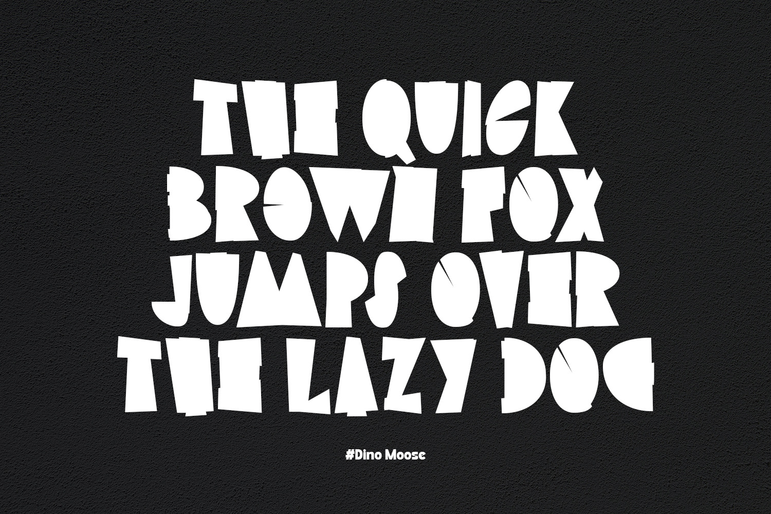 Dino Moose - a Playful Font