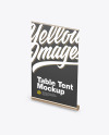 Metallic Table Tent Mockup