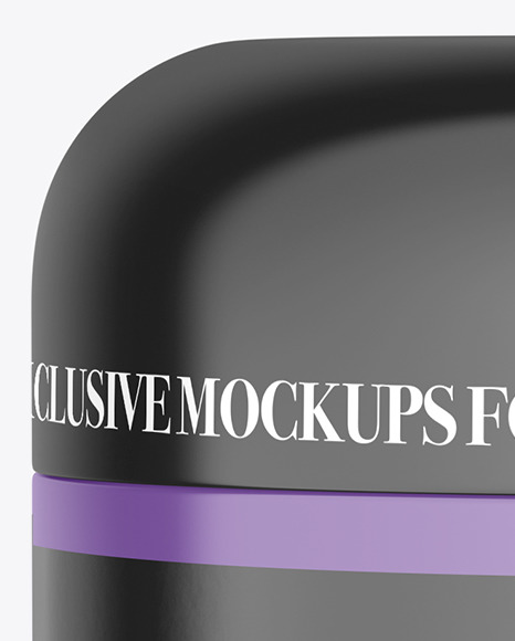 Matte Plastic Cream Jar Mockup