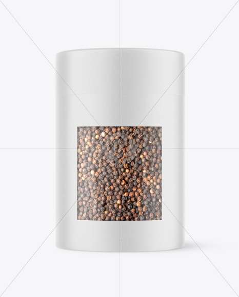 Kraft Tube with Black Pepper Mockup