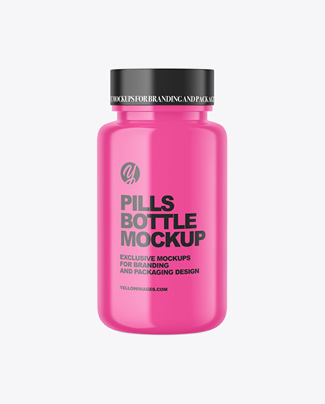 Matte Pills Bottle Mockup