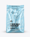 Metallic Food Bag Mockup