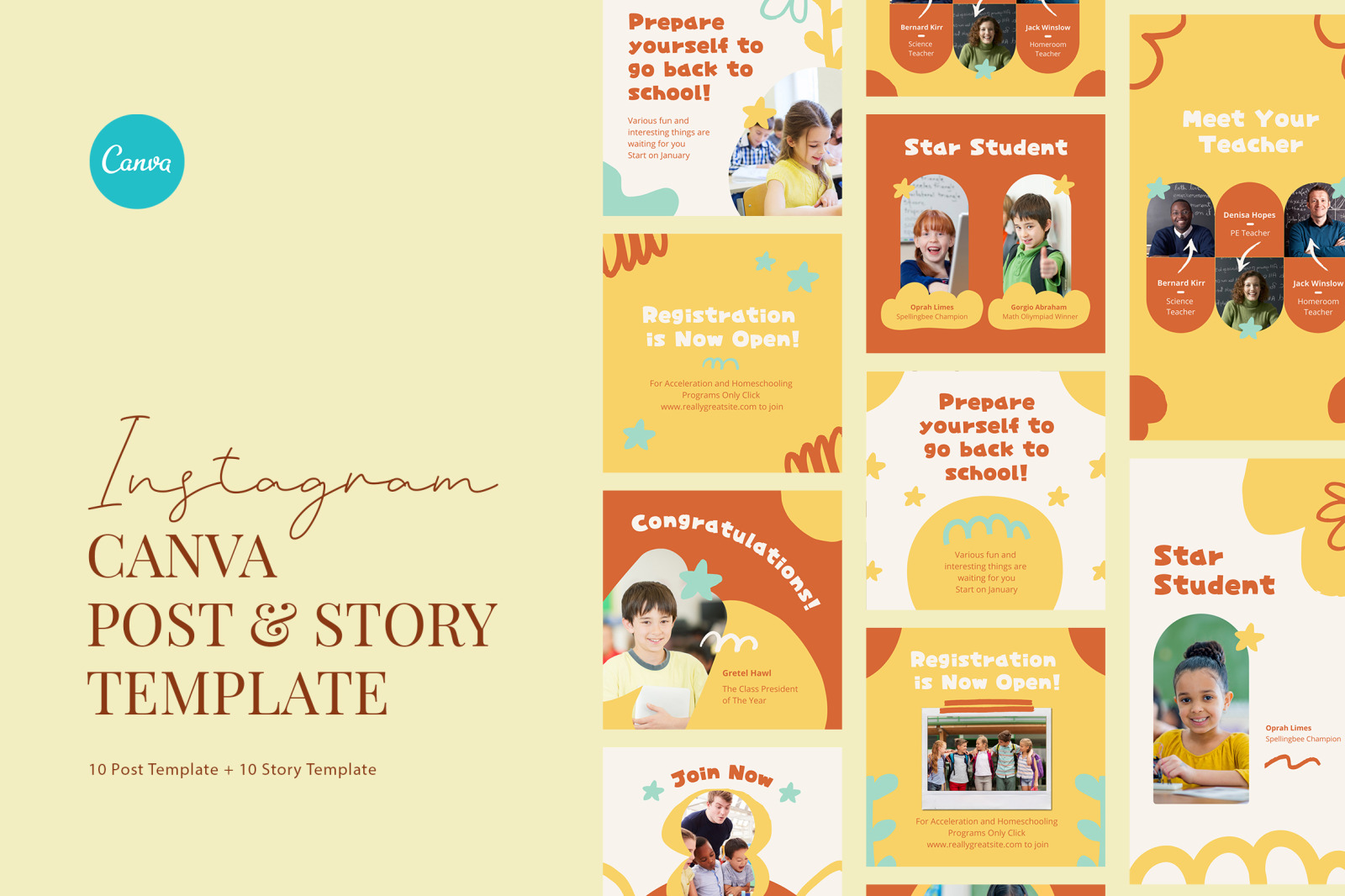Elementary School Announcement Canva Elementary School Announcement Canva