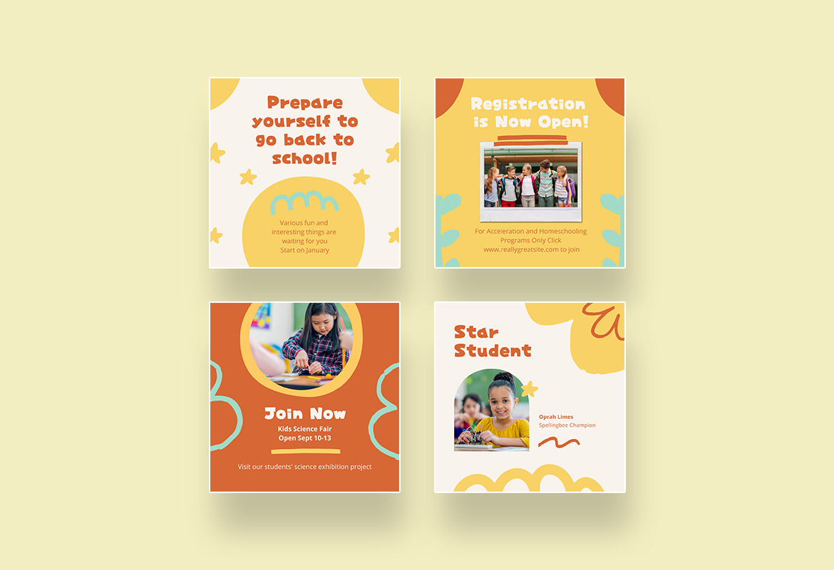 Elementary School Announcement Canva Elementary School Announcement Canva