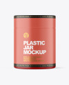 Matte Plastic Jar Mockup