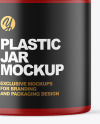 Matte Plastic Jar Mockup