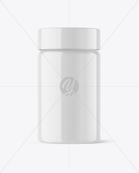 Glossy Plastic Bottle Mockup