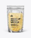 Frosted Plastic Pouch w/ Grated Cheese Mockup