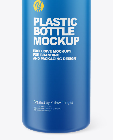 Matte Plastic Bottle Mockup