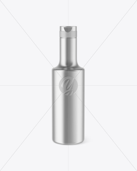 Metallic Plastic Bottle Mockup