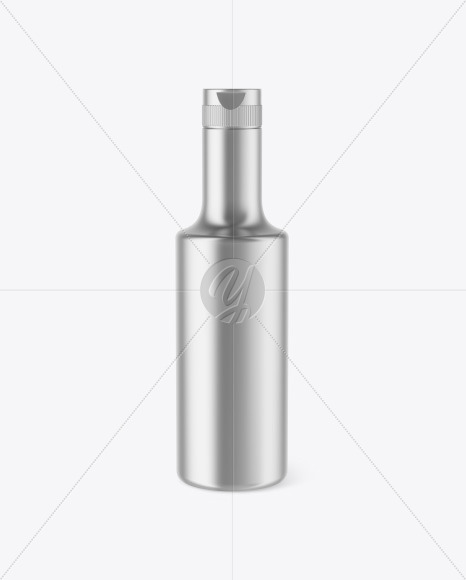 Metallic Plastic Bottle Mockup