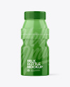 Glossy Plastic Milk Bottle Mockup