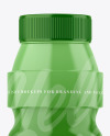 Glossy Plastic Milk Bottle Mockup