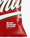 Glossy Snack Package Mockup