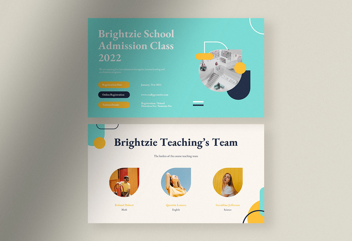 Brightzie - Cheerful Creative School Profile Presentation