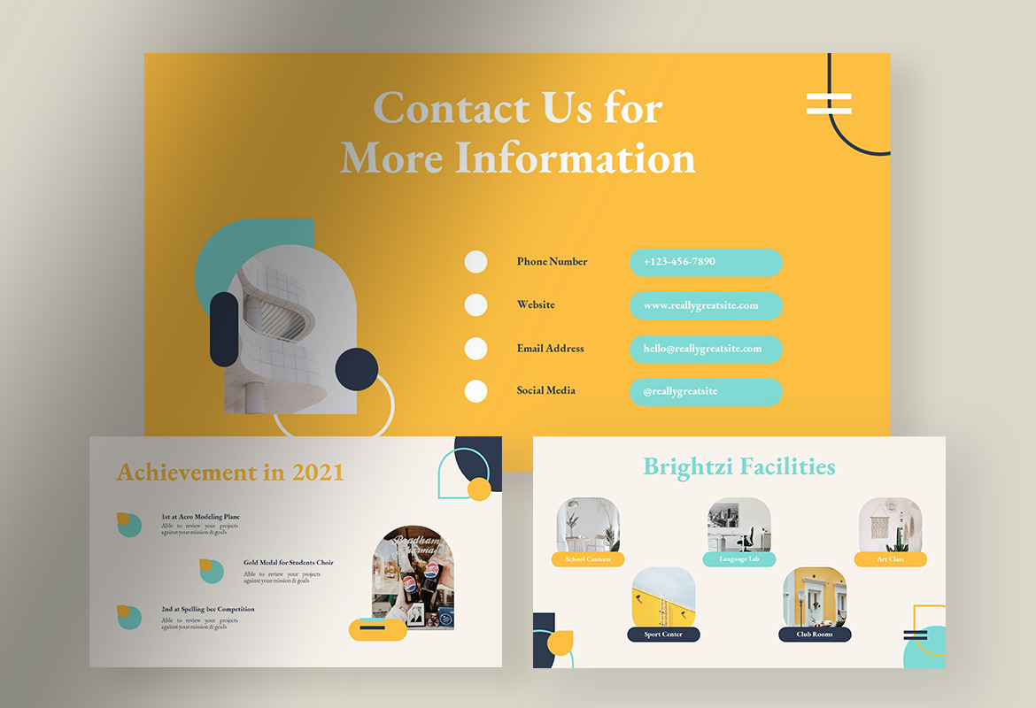 Brightzie - Cheerful Creative School Profile Presentation Brightzie - Cheerful Creative School Profile Presentation