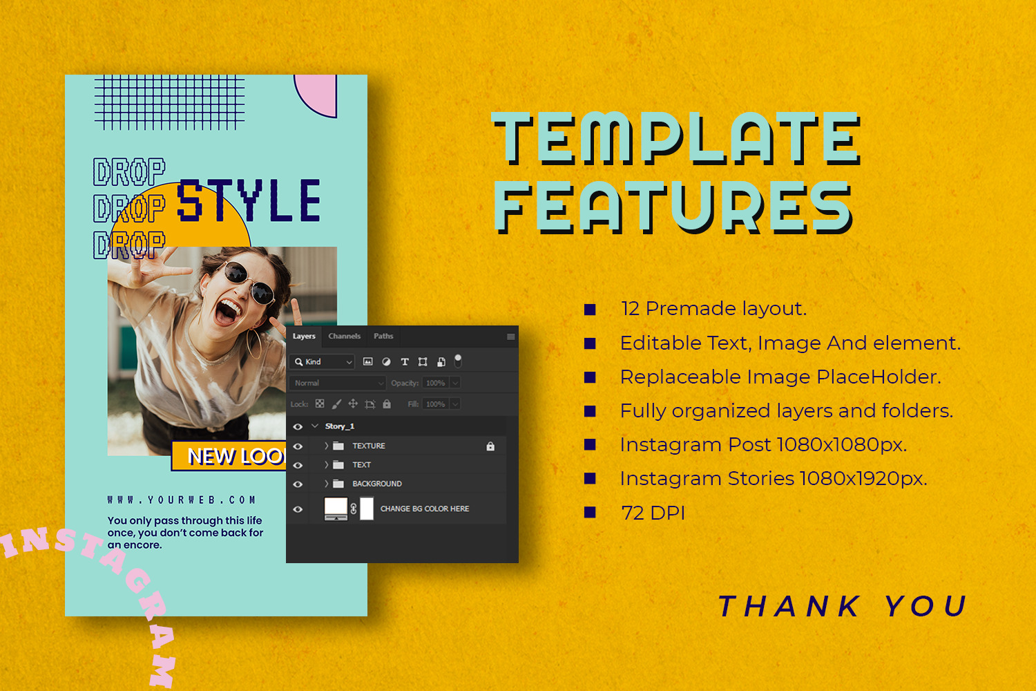 Tierani Instagram Template Tierani Instagram Template