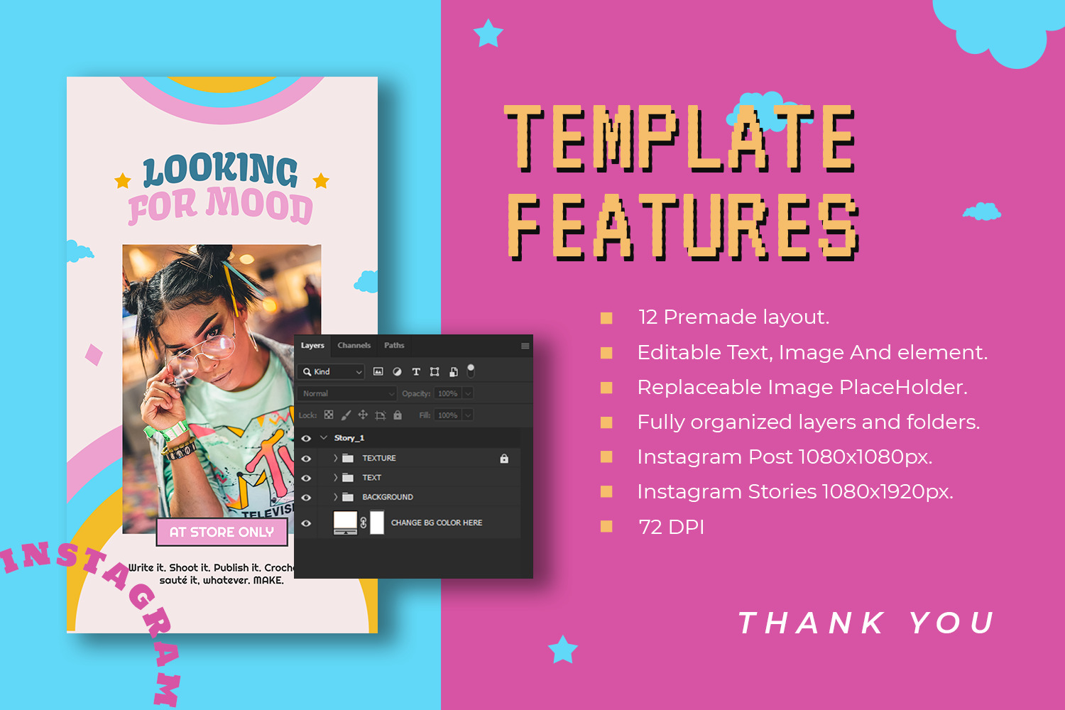 Kritena Instagram Template Kritena Instagram Template