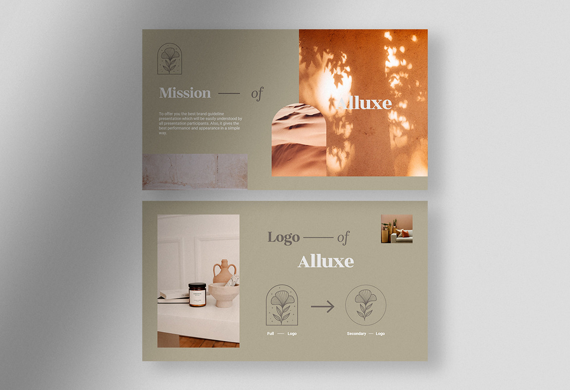 Alluxe - Bold Elegant Brand Identity Presentation Alluxe - Bold Elegant Brand Identity Presentation