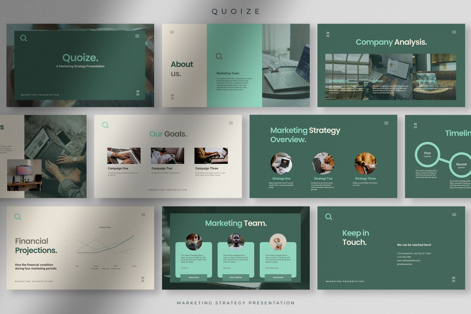Quoize - Green Lake Marketing Strategy Presentation Quoize - Green Lake Marketing Strategy Presentation