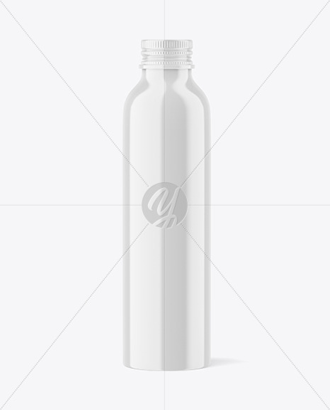 Glossy Bottle with Screw Cap Mockup