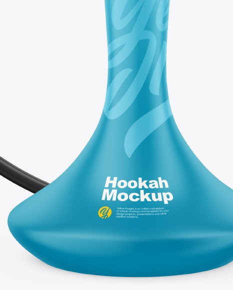 Hookah with Matte Flask Mockup