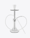 Hookah with Clear Glass Flask Mockup