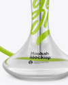 Hookah with Clear Glass Flask Mockup