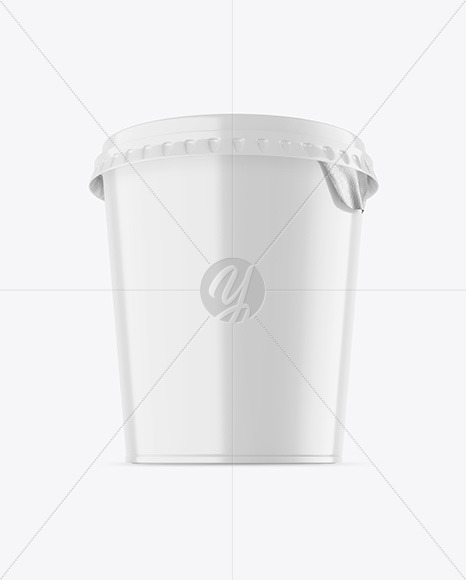 Glossy Plastic Cup Mockup