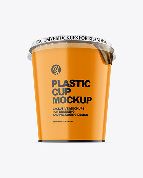 Glossy Plastic Cup Mockup Glossy Plastic Cup Mockup