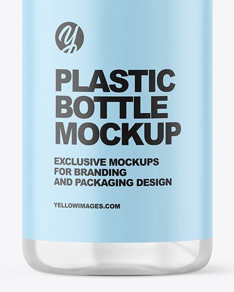 Clear Cosmetic Bottle with Pump Mockup