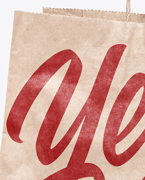 Kraft Paper Shopping Bag Mockup