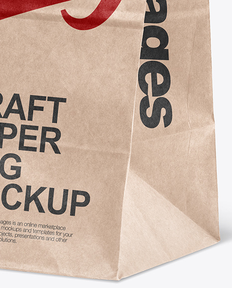 Kraft Paper Shopping Bag Mockup